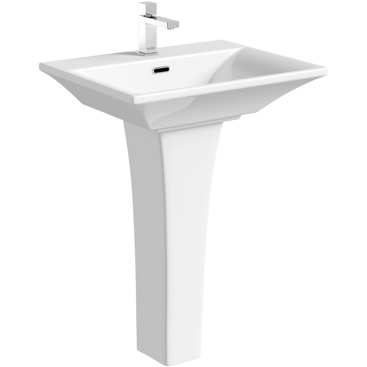 Mode Austin 1 Tap Hole Full Pedestal Basin 600mm Victoriaplumcom