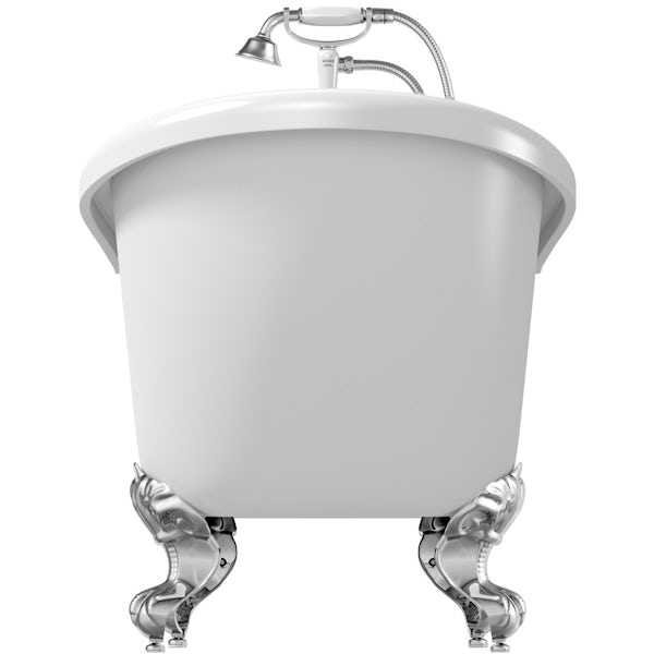 The Bath Co. Winchester roll top bath with ball and claw feet offer pack