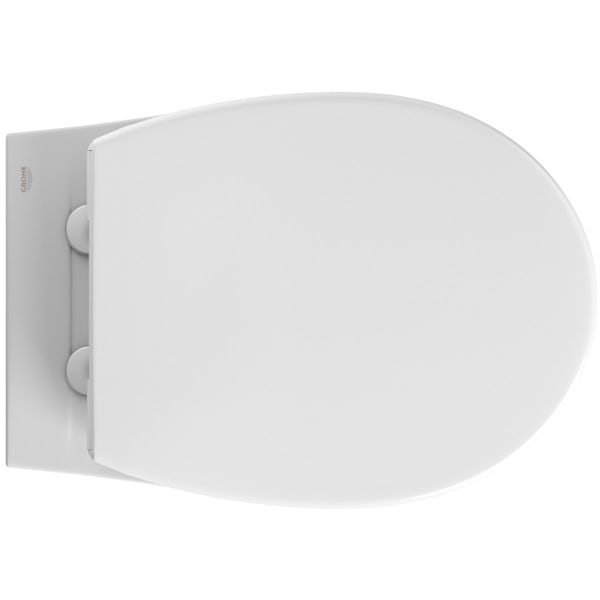 Grohe Bau wall hung toilet with soft close seat