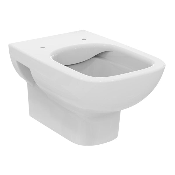 Ideal Standard i.life A matt white back to wall unit with rimless wall hung toilet and concealed cistern