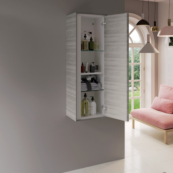 Ideal Standard Concept Air small wood light grey wall cabinet
