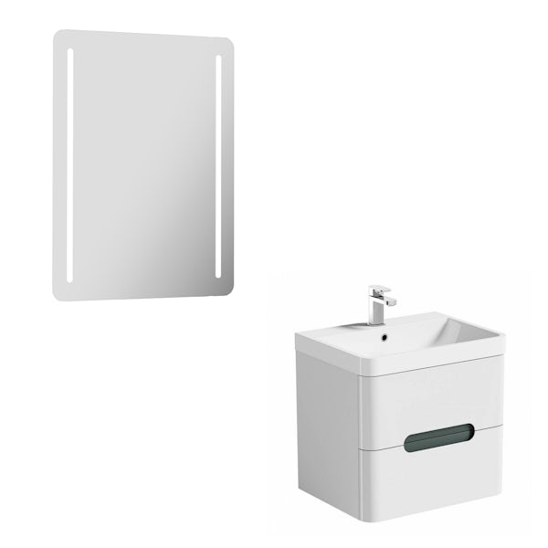 Mode Ellis select slate 600 wall hung unit and mirror offer
