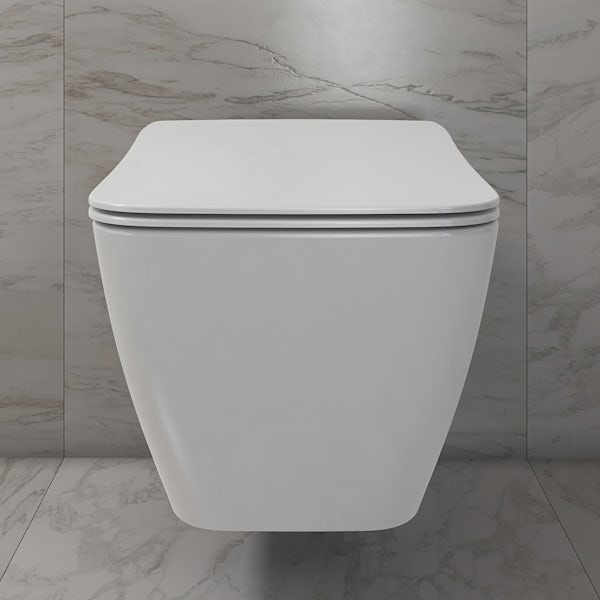Ideal Standard Strada II wall hung toilet with soft close seat