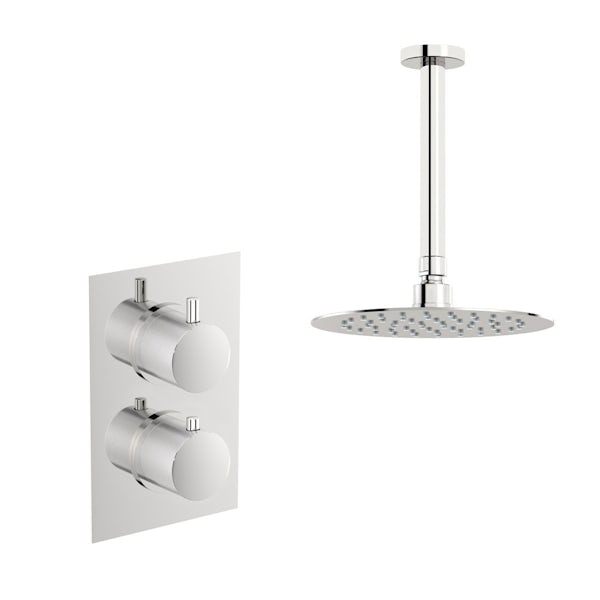 Mode Banks thermostatic shower valve with ceiling shower set