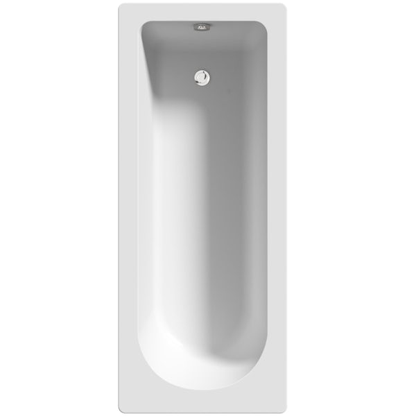 Clarity complete straight shower bath