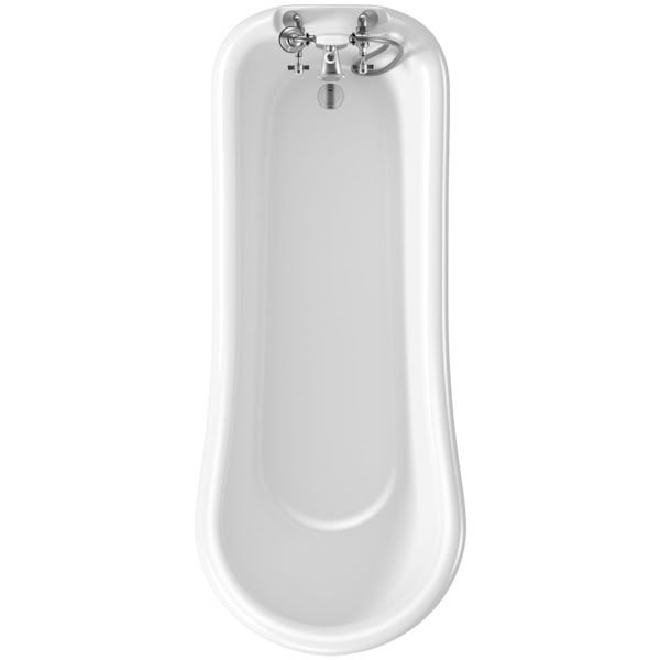 The Bath Co. Winchester roll top bath with white ball and claw feet