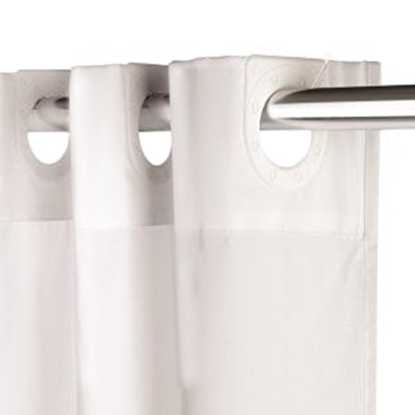 Croydex white textile hook n hang shower curtain