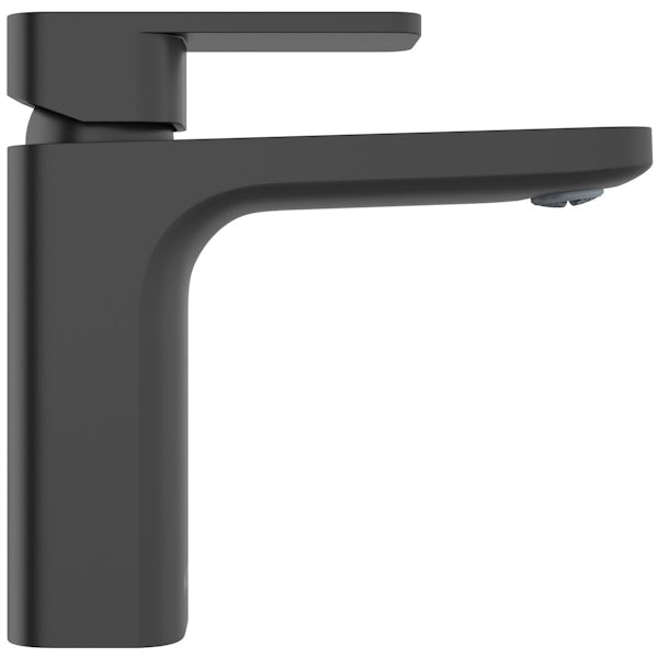 Mode Spencer square black basin mixer tap offer pack