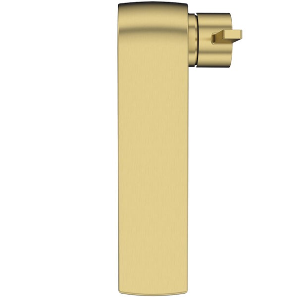 Mode Calatrava brushed brass high rise basin mixer tap