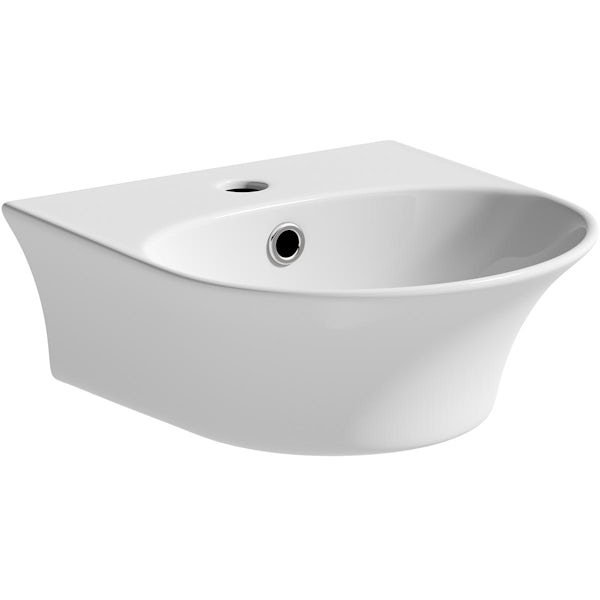 Orchard Monnow white wall hung basin 340mm