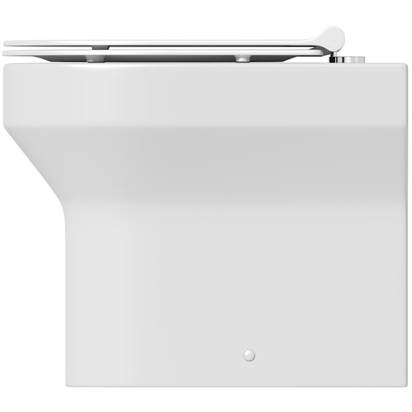 Orchard Wharfe back to wall toilet with soft close slim seat and concealed cistern