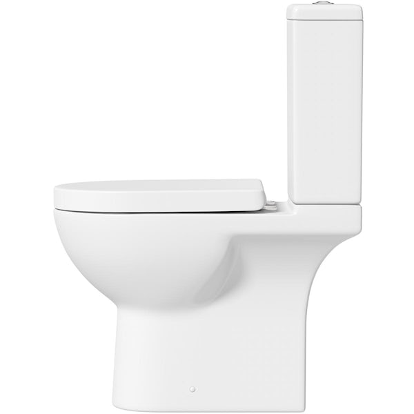 Orchard Tay rimless coupled toilet and soft close seat