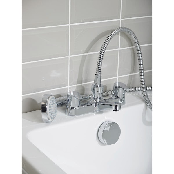 Ideal Standard Calista two taphole deck mounted dual control bath shower mixer