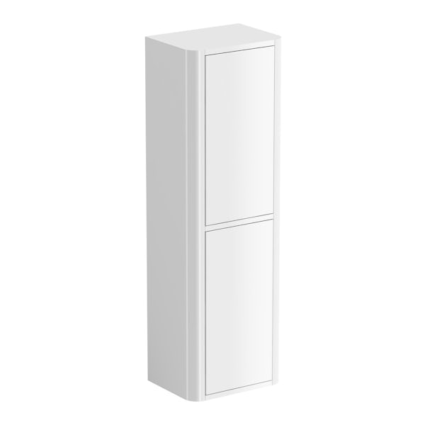Mode Carter ice white furniture package with vanity unit 600mm