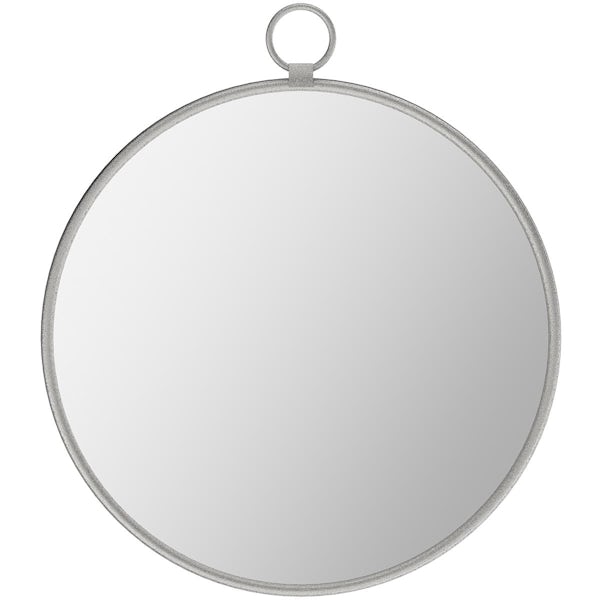 Accents Bayswater round silver mirror 700 x 610mm