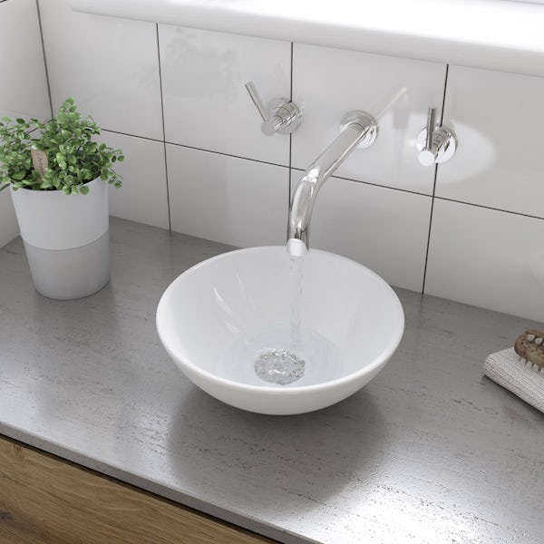 Tahoe countertop basin with waste