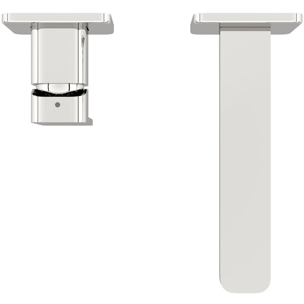 Mode Spencer square wall mounted bath mixer tap offer pack