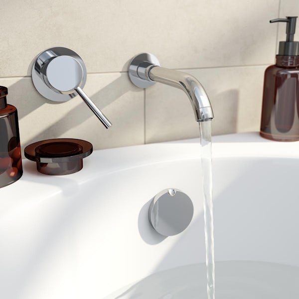 Orchard Round wall mounted bath or basin filler spout