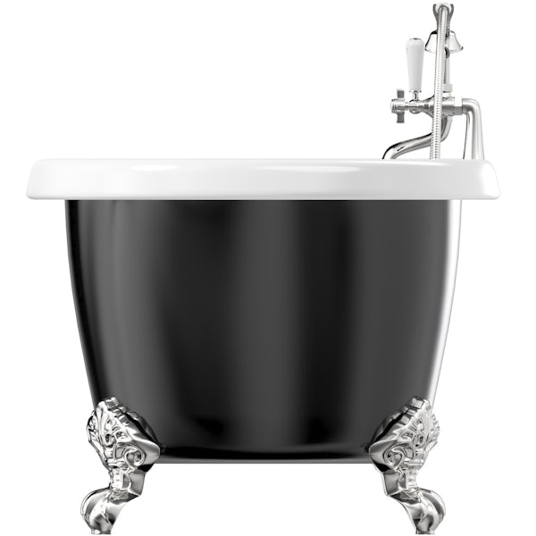 The Bath Co. Dulwich traditional freestanding bath & tap pack with Dulwich bath shower mixer