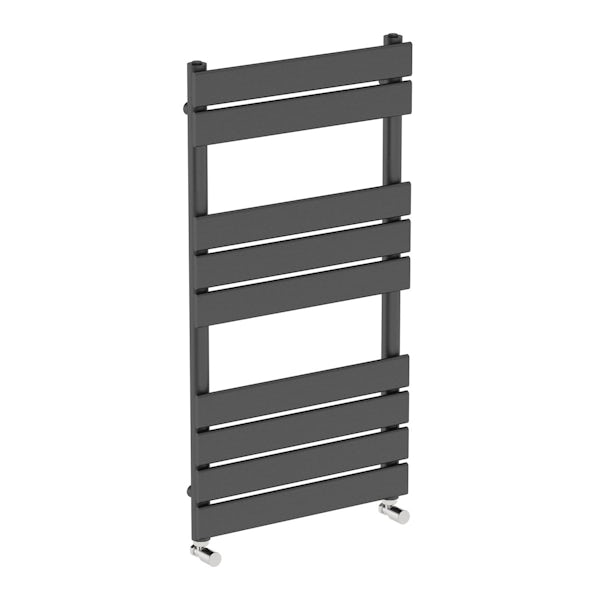 Signelle anthracite heated towel rail 950 x 500