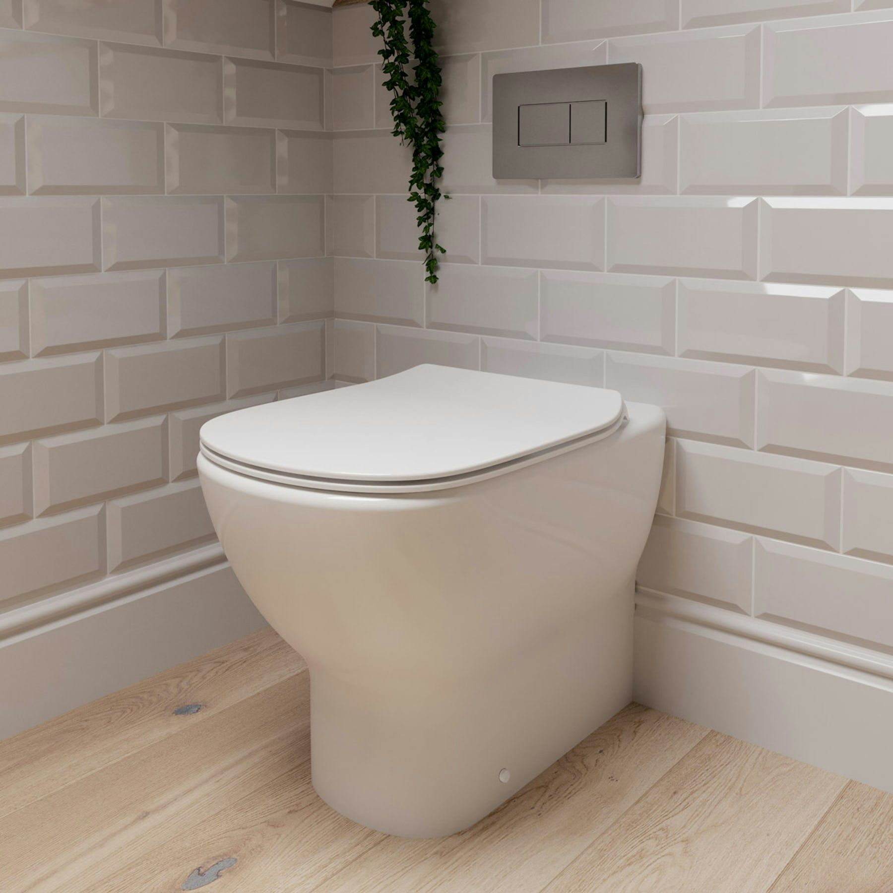 Ideal Standard Tesi back to wall toilet with Aquablade, soft close seat, concealed cistern and