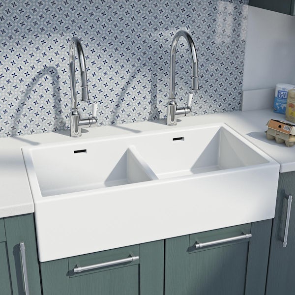Whitebirk Sink Co. Ribbleton double ceramic sink