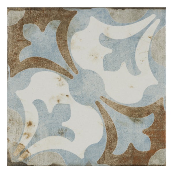 Aragon patchwork mix matt wall and floor tile 200mm x 200mm