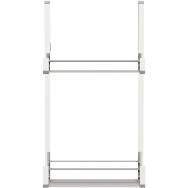 Accents contemporary hook on double shower caddy