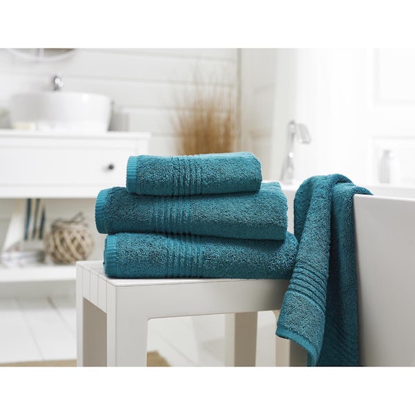 The Lyndon Company Eden Egyptian cotton 6 piece towel bale in teal