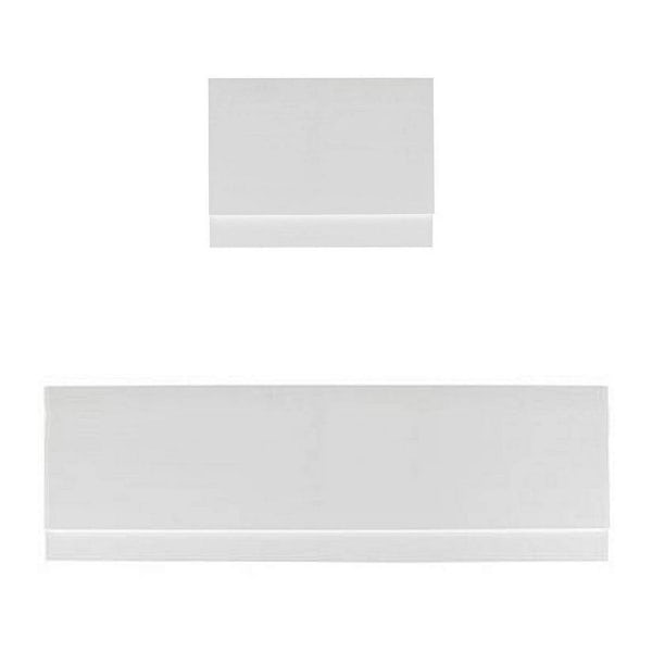 Orchard White wooden straight bath panel pack 1800 x 800