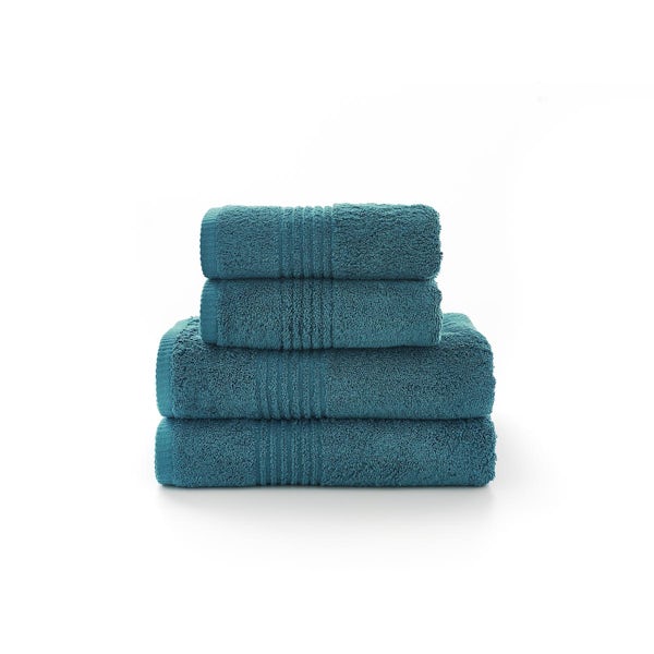 The Lyndon Company Eden Egyptian cotton 4 piece towel bale in teal