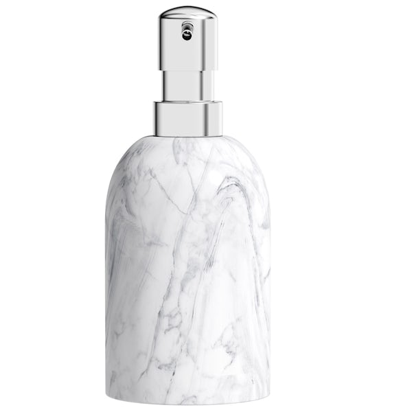 Accents marble effect soap dispenser