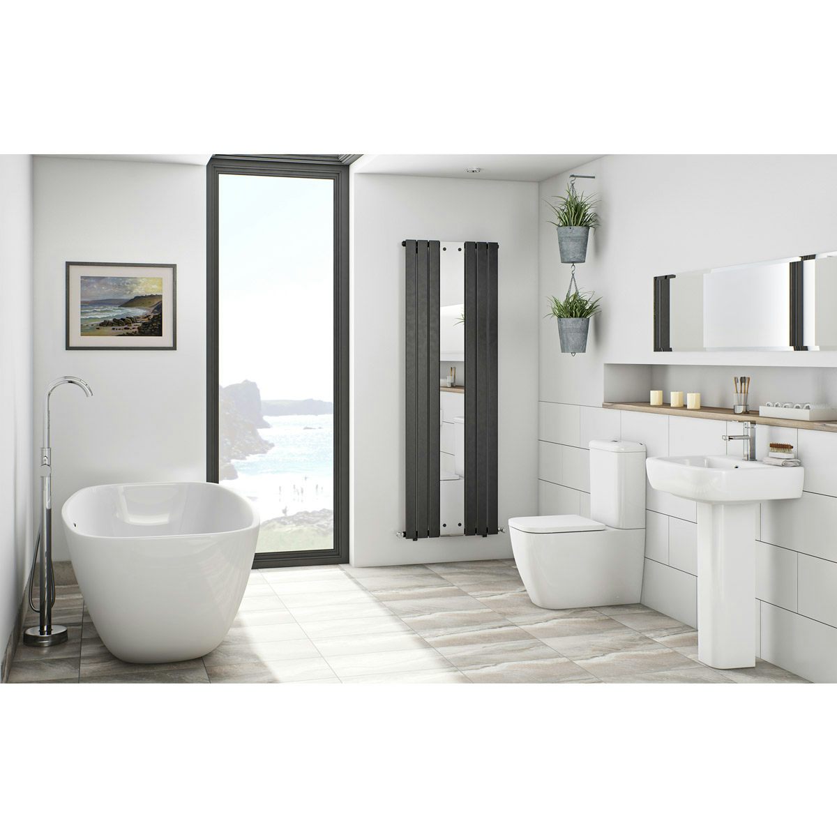 Mode Ellis bathroom  suite  with freestanding bath 
