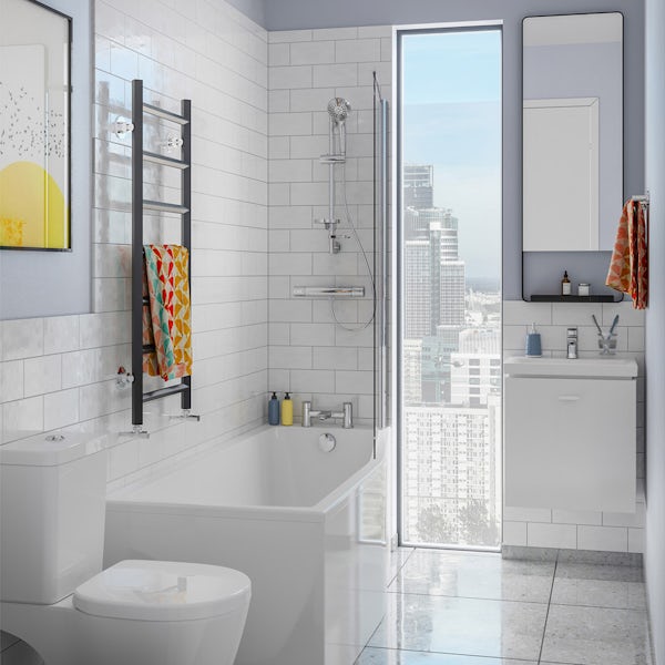 Ideal Standard Concept Space white wall hung vanity unit and basin ...