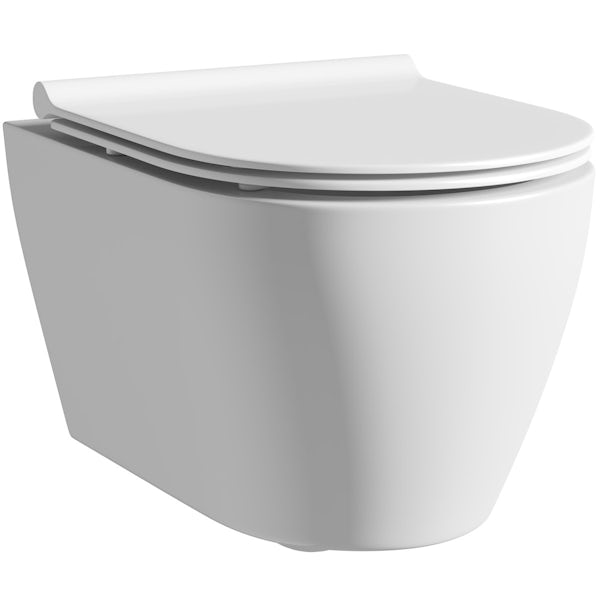 Mode Harrison wall hung toilet with soft close slim seat
