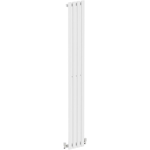 The Tap Factory Vibrance white vertical panel radiator