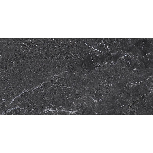 Calcolo Lucas anthracite matt porcelain wall and floor tile 300 x 600mm