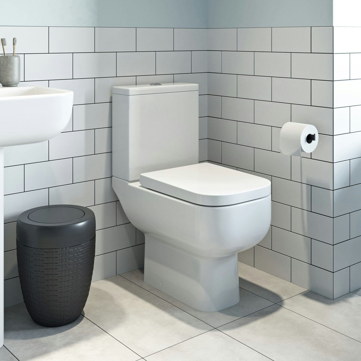 RAK Series 600 Square Compact Short Projection Close Coupled WC