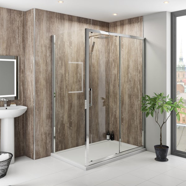 Multipanel Classic Monsoon unlipped shower wall panel 1200