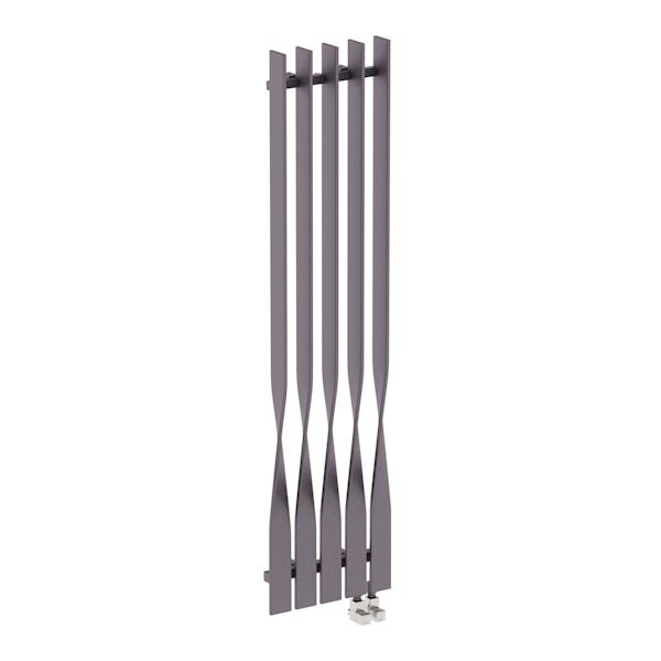 Cyklon modern grey vertical radiator 1600 x 410