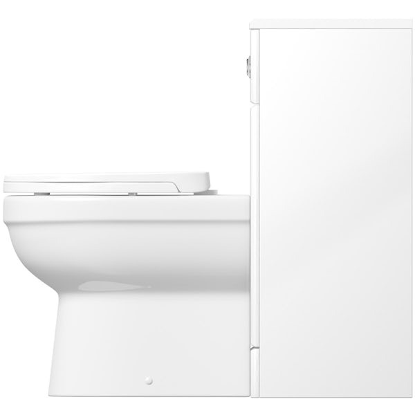 Eden white back to wall unit with Energy toilet