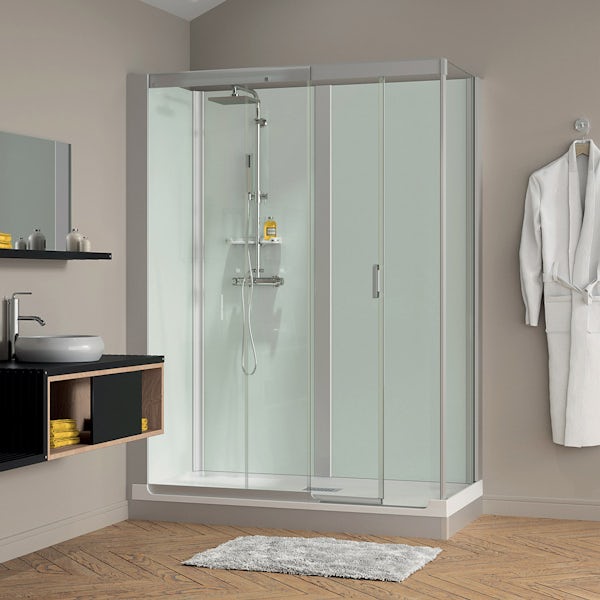 Kinemagic Design easy install bath replacement corner shower cabin