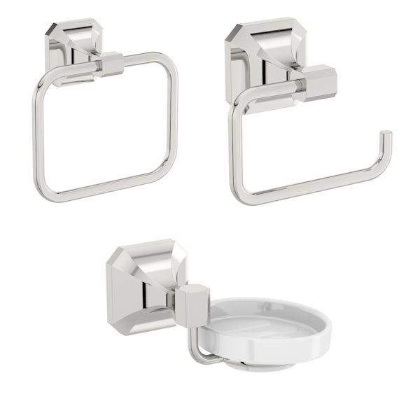 The Bath Co. Camberley cloakroom 3 piece accessory set