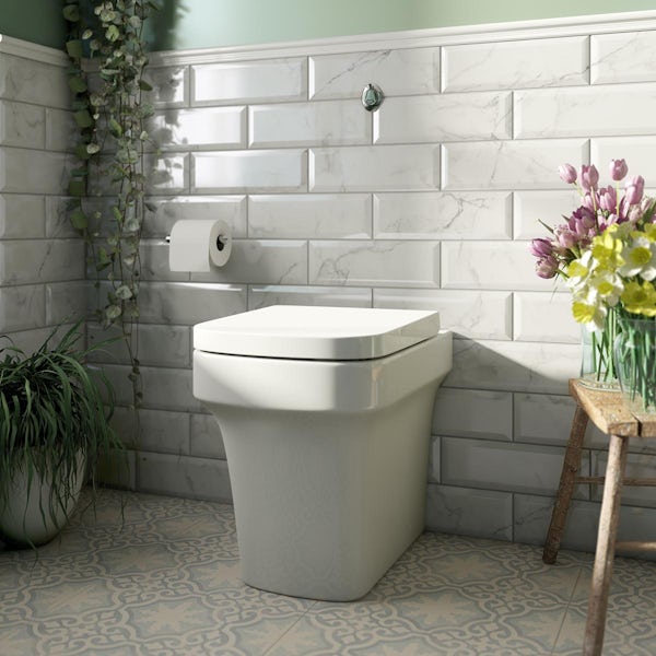 Mode Carter back to wall toilet with soft close seat and concealed cistern