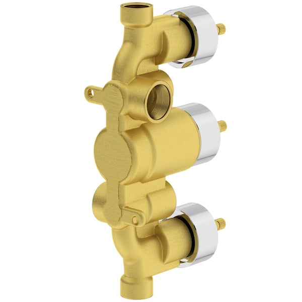 Mode Cooper square triple thermostatic shower valve