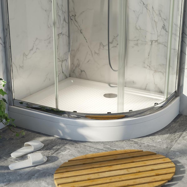 Orchard shower tray riser system for quadrant anti-slip shower trays