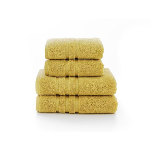 The Lyndon Company Chelsea zero twist 4 piece towel bale in ochre