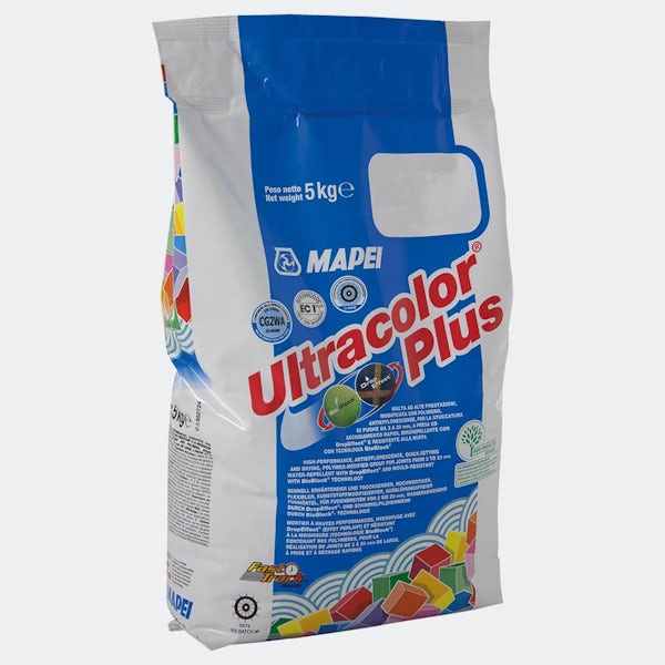 Mapei Ultracolor Plus silver grey wall and floor grout 5kg
