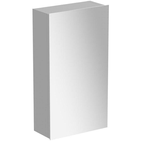 Accents aluminium mirror cabinet 550 x 300mm