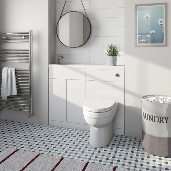 Orchard MySpace Slim white combination with Eden toilet and soft close seat